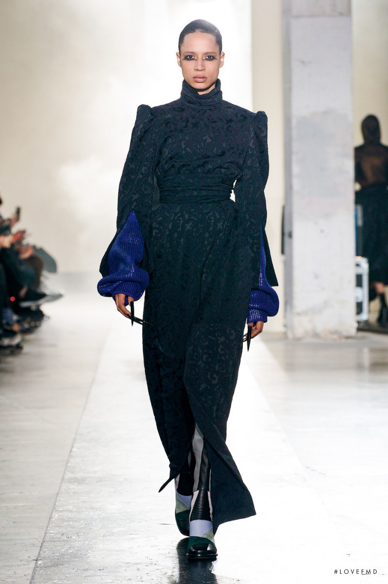 Alyssa Sardine featured in  the Rochas fashion show for Autumn/Winter 2022