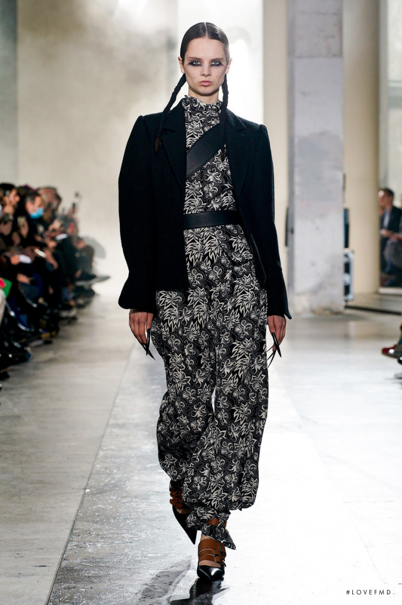 Giselle Norman featured in  the Rochas fashion show for Autumn/Winter 2022