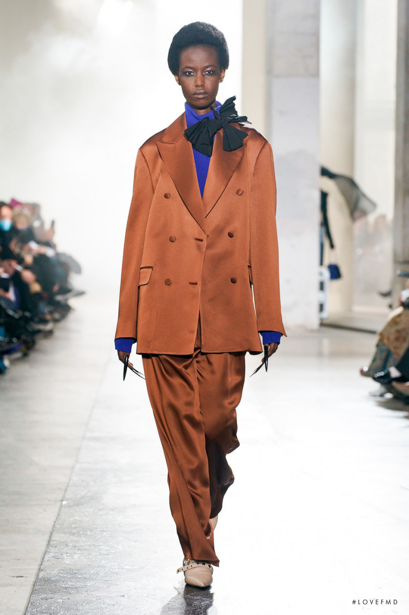 Jennifer Girukwishaka featured in  the Rochas fashion show for Autumn/Winter 2022