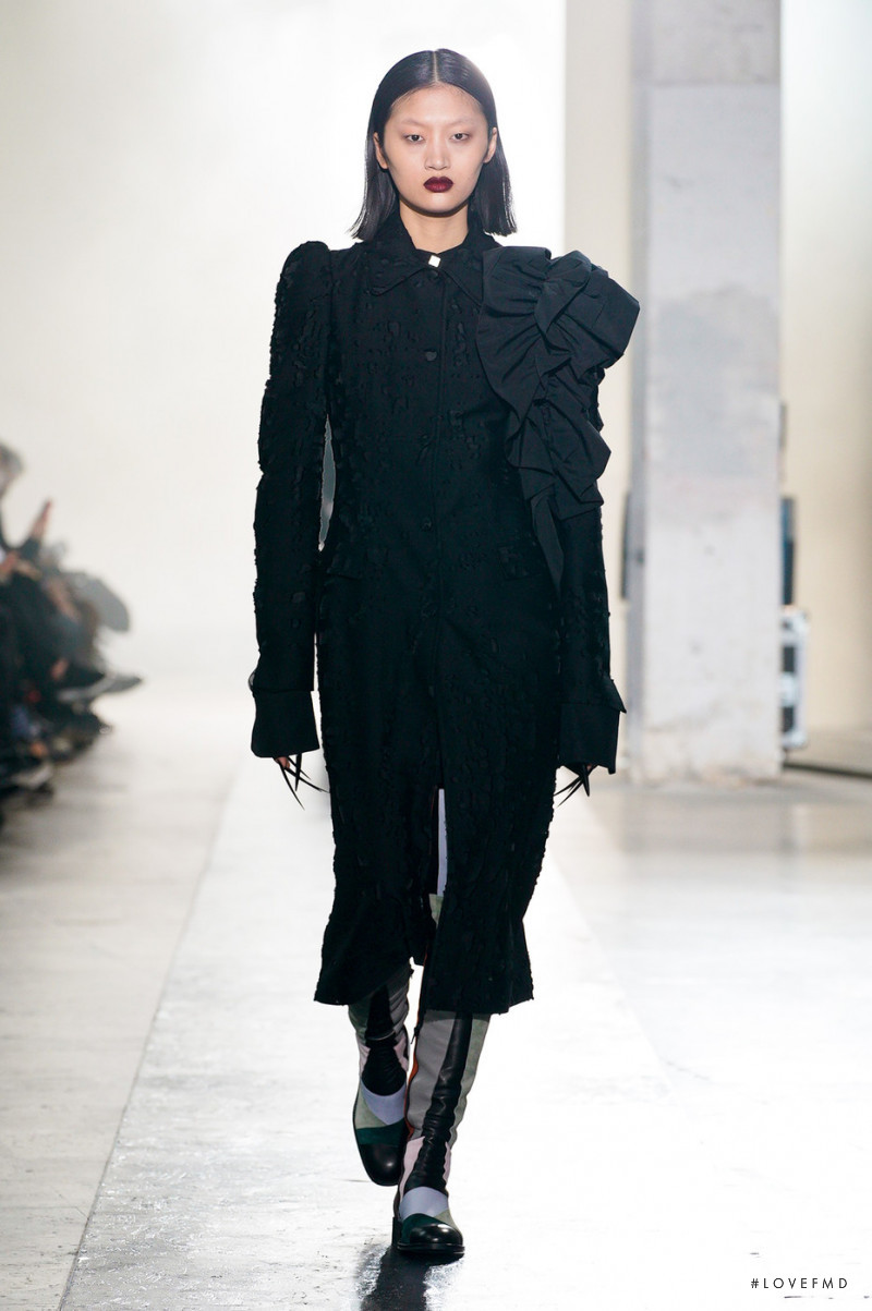 Yilan Hua featured in  the Rochas fashion show for Autumn/Winter 2022