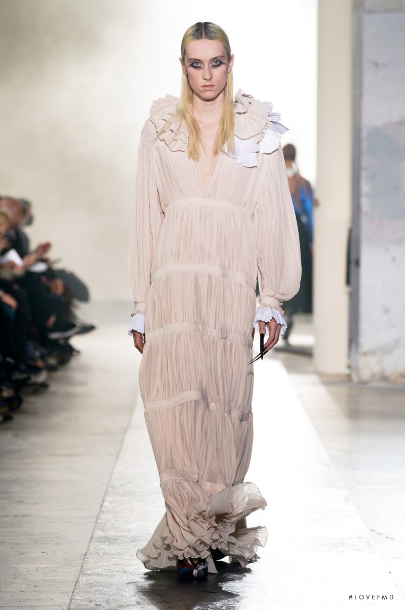 Angel Prost featured in  the Rochas fashion show for Autumn/Winter 2022