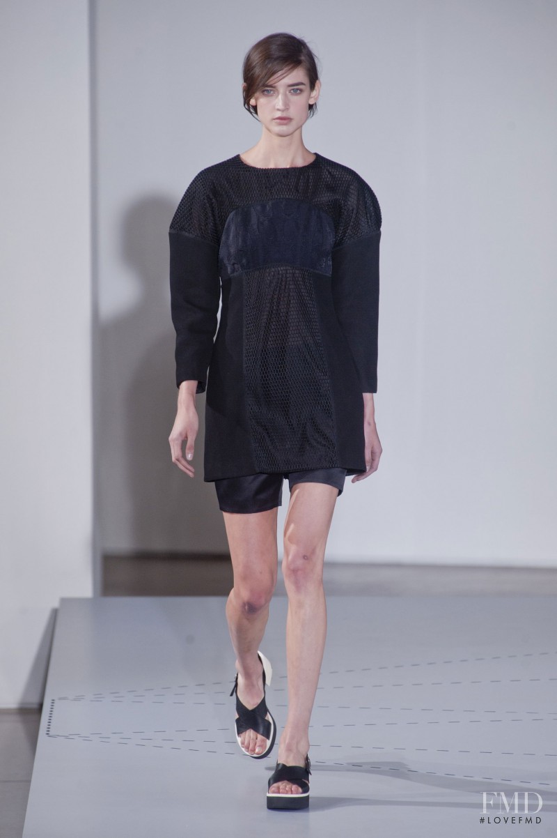 Kate Goodling featured in  the Jil Sander fashion show for Spring/Summer 2014