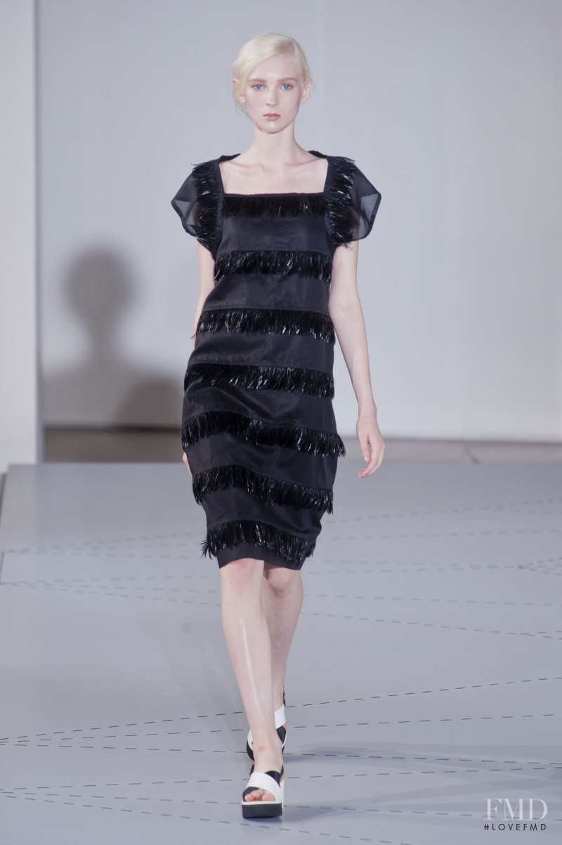 Nastya Sten featured in  the Jil Sander fashion show for Spring/Summer 2014