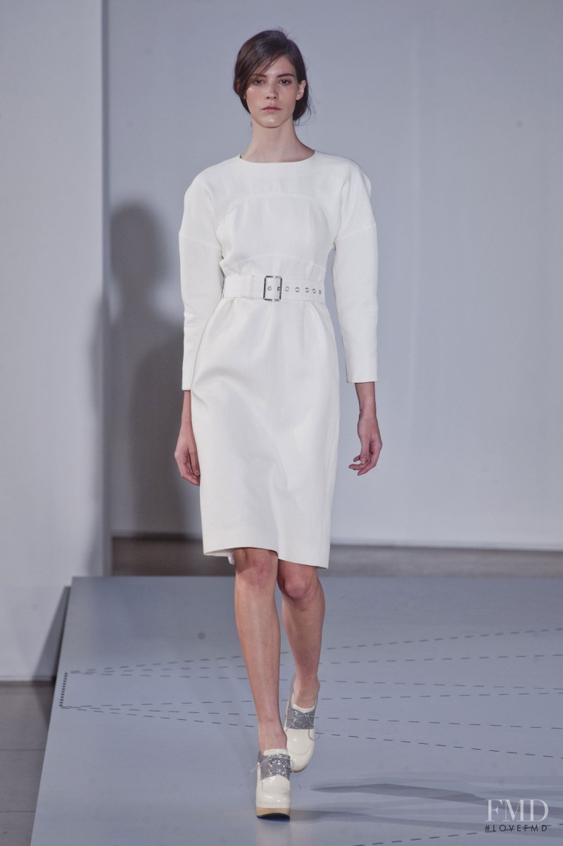 Carla Ciffoni featured in  the Jil Sander fashion show for Spring/Summer 2014