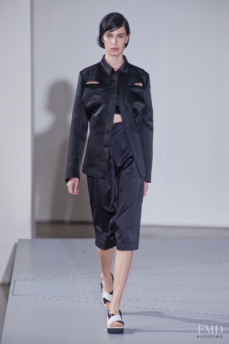 Sabrina Ioffreda featured in  the Jil Sander fashion show for Spring/Summer 2014