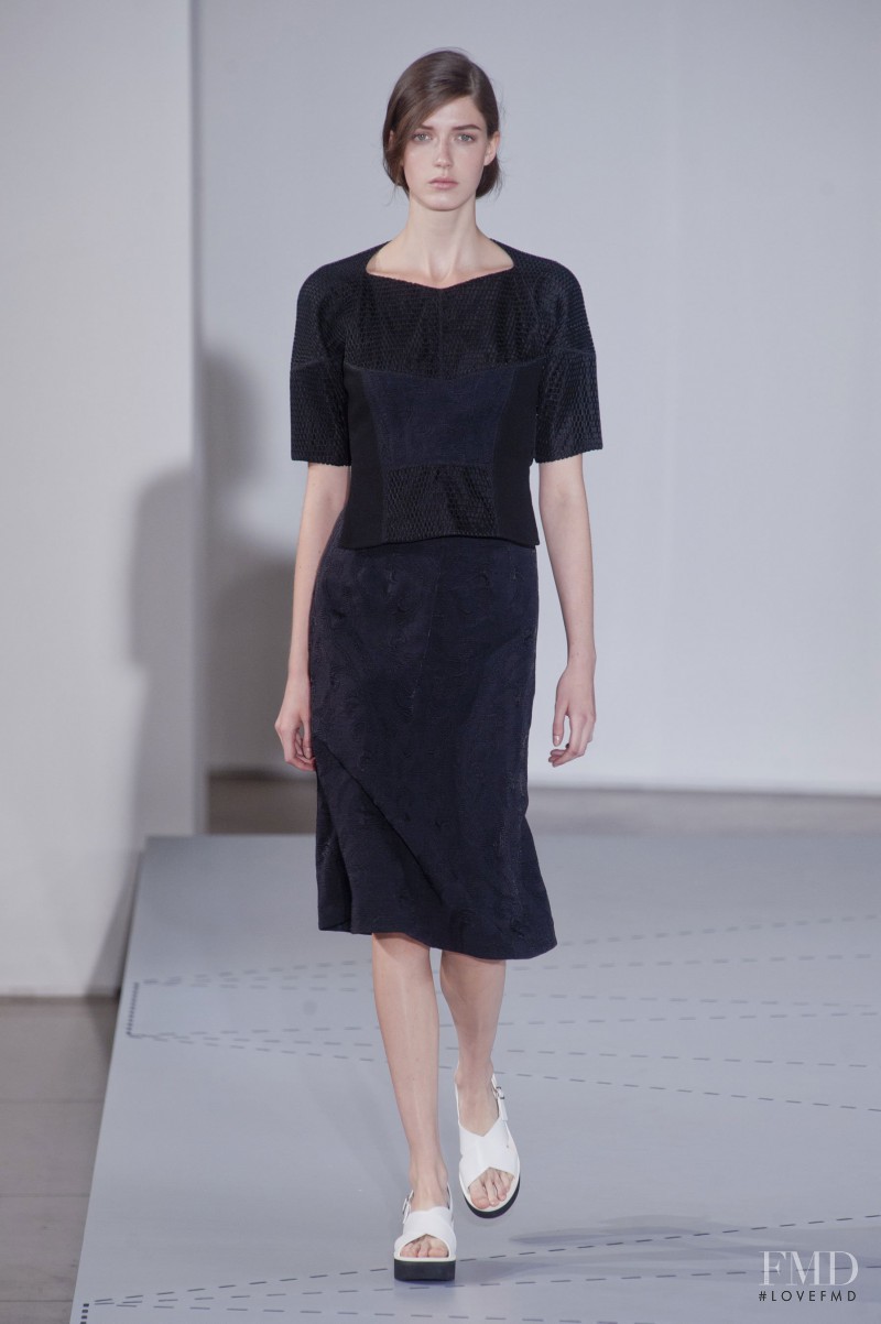 Josephine van Delden featured in  the Jil Sander fashion show for Spring/Summer 2014