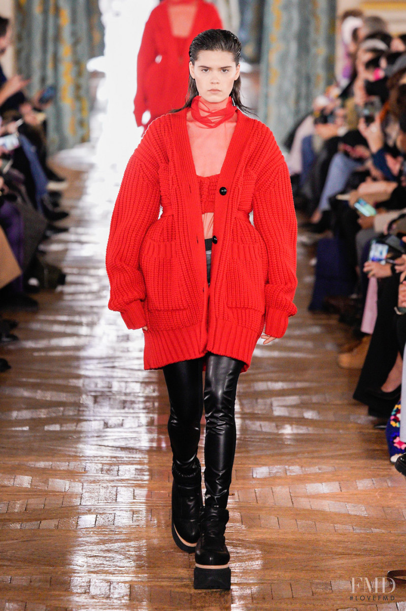 Julie Topsy featured in  the Sacai fashion show for Autumn/Winter 2022