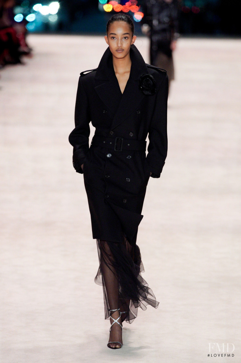 Mona Tougaard featured in  the Saint Laurent fashion show for Autumn/Winter 2022
