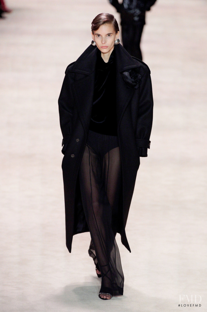 Luna Passos featured in  the Saint Laurent fashion show for Autumn/Winter 2022