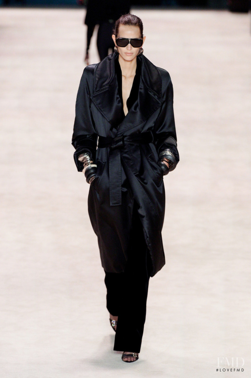 Jeanne Cadieu featured in  the Saint Laurent fashion show for Autumn/Winter 2022