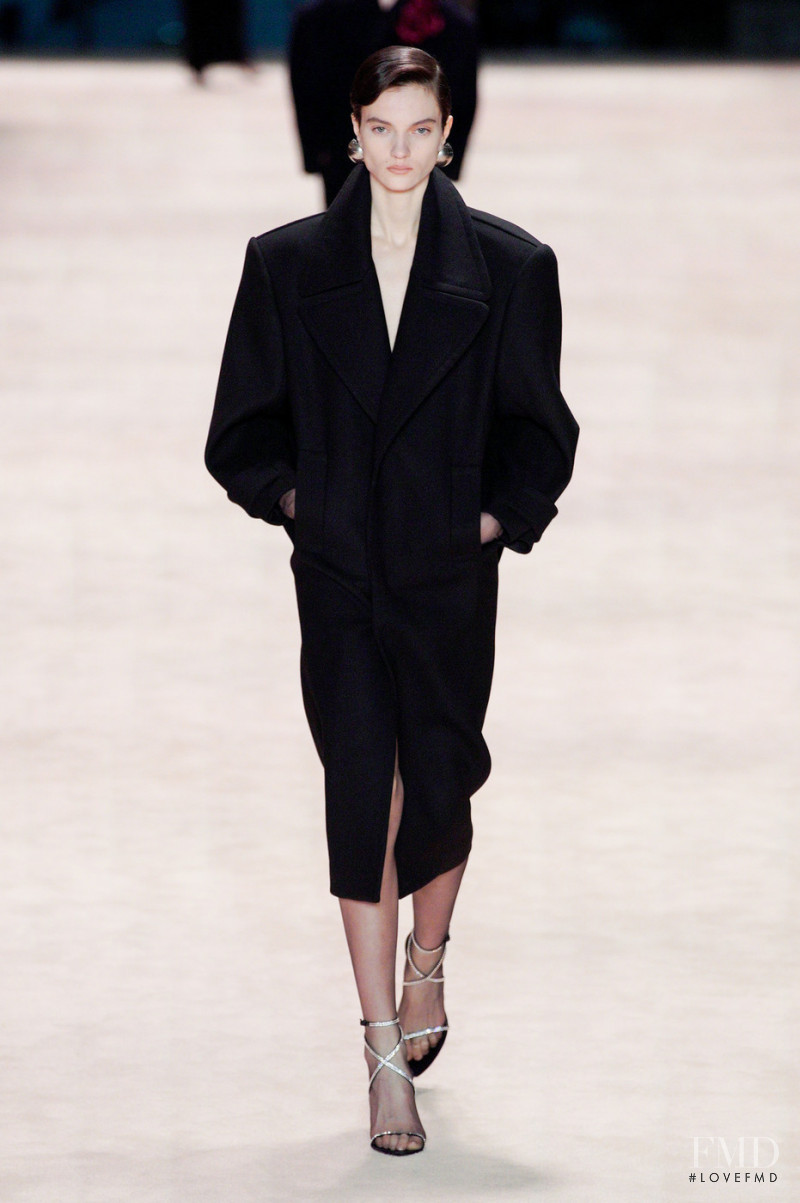 Tanya Churbanova featured in  the Saint Laurent fashion show for Autumn/Winter 2022