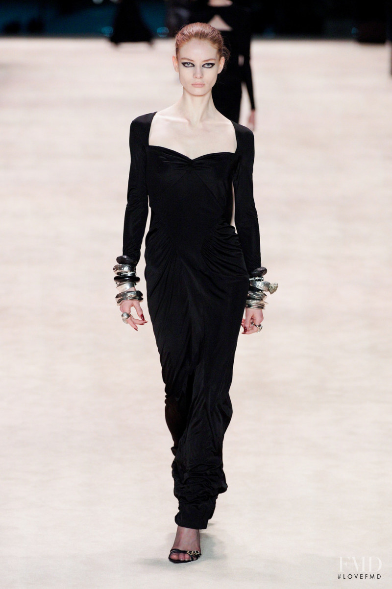 Alyda Grace Carder featured in  the Saint Laurent fashion show for Autumn/Winter 2022
