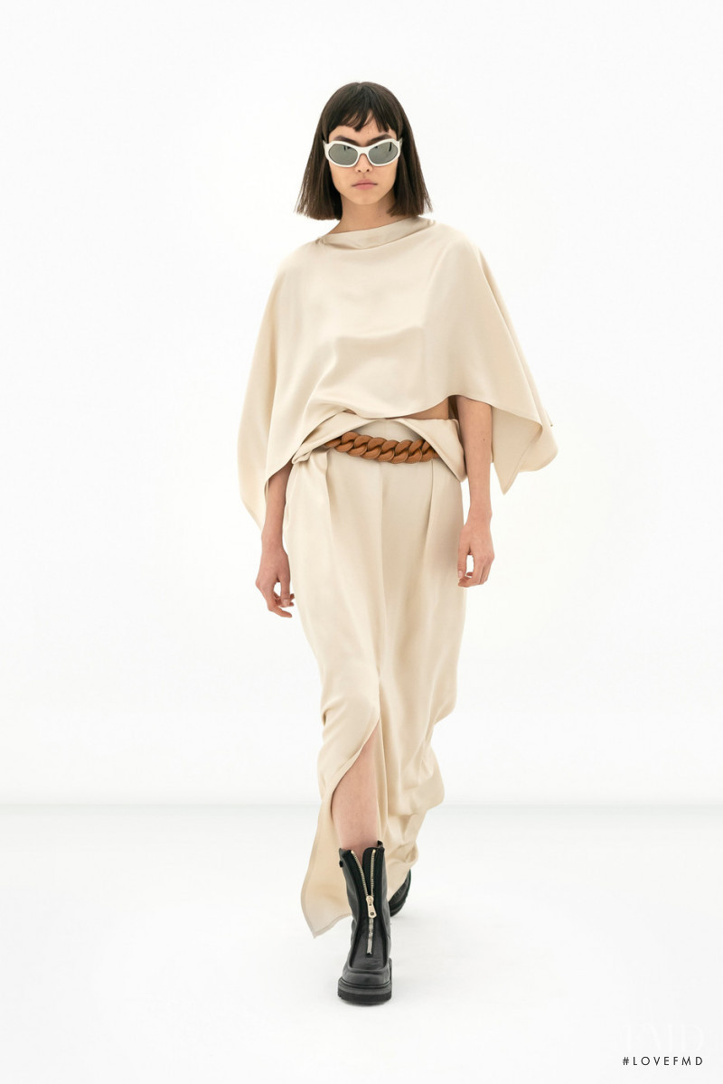Maryel Uchida featured in  the Salvatore Ferragamo fashion show for Autumn/Winter 2022