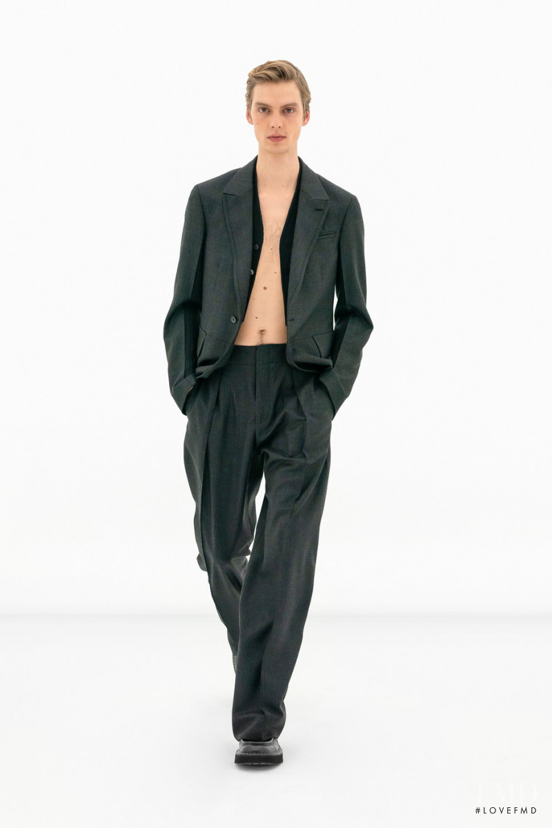 Leon Dame featured in  the Salvatore Ferragamo fashion show for Autumn/Winter 2022