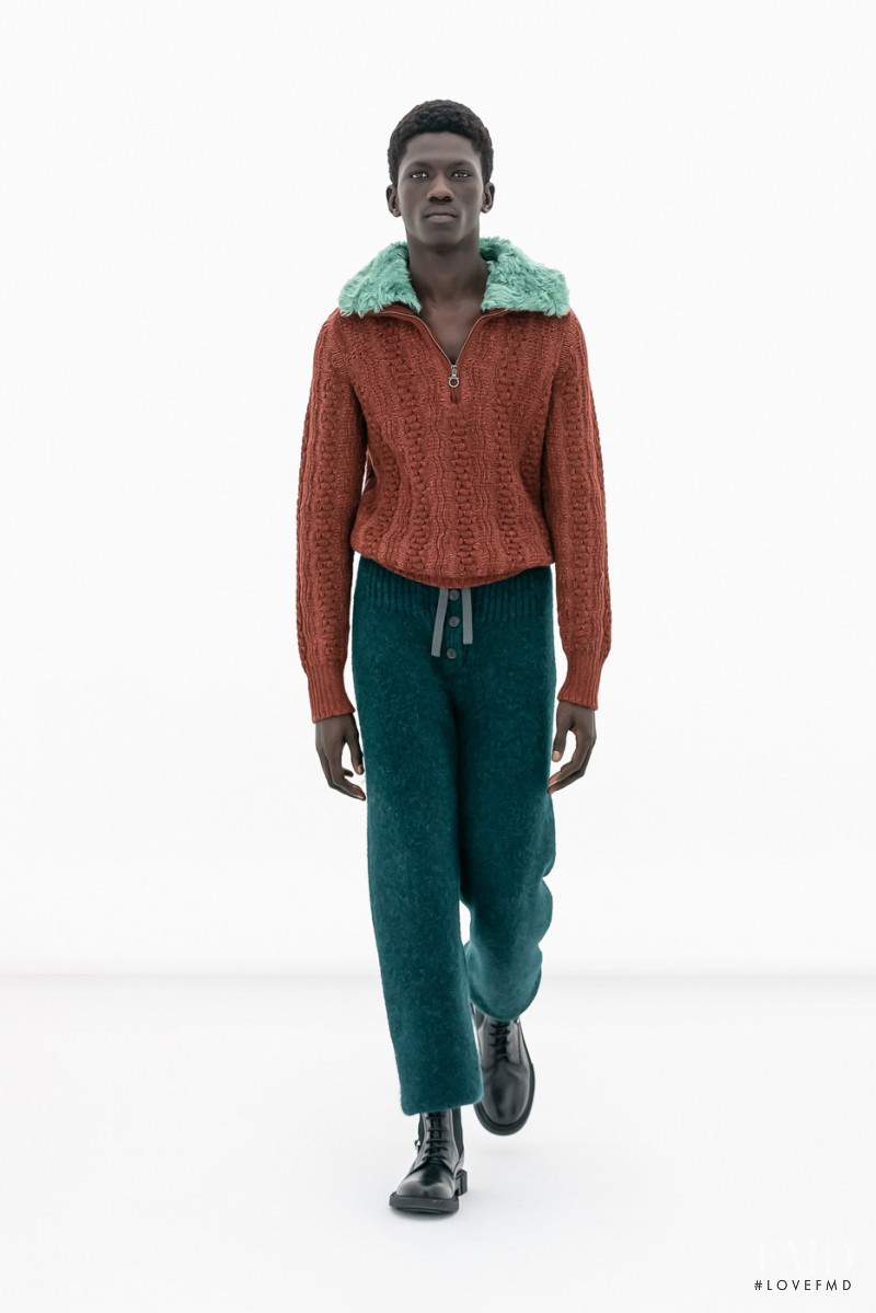 Moustapha Sy featured in  the Salvatore Ferragamo fashion show for Autumn/Winter 2022