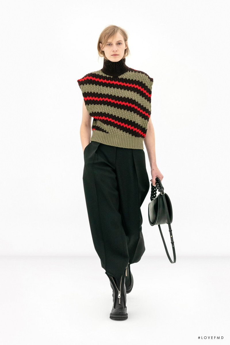 Julia Nobis featured in  the Salvatore Ferragamo fashion show for Autumn/Winter 2022