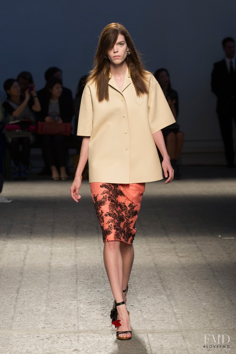 Meghan Collison featured in  the N° 21 fashion show for Spring/Summer 2014