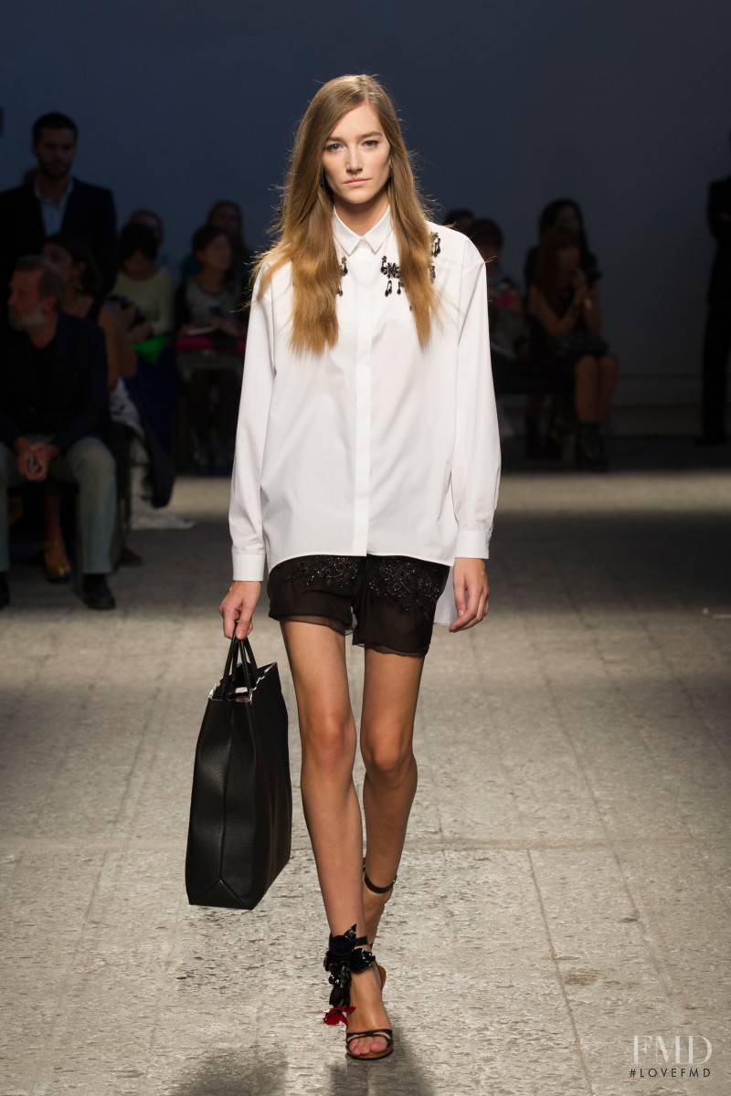 Joséphine Le Tutour featured in  the N° 21 fashion show for Spring/Summer 2014