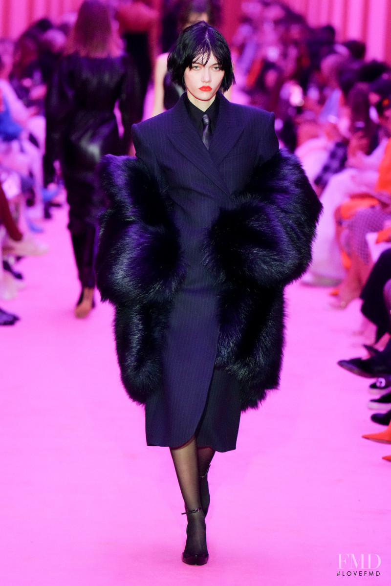 Sofia Steinberg featured in  the Sportmax fashion show for Autumn/Winter 2022