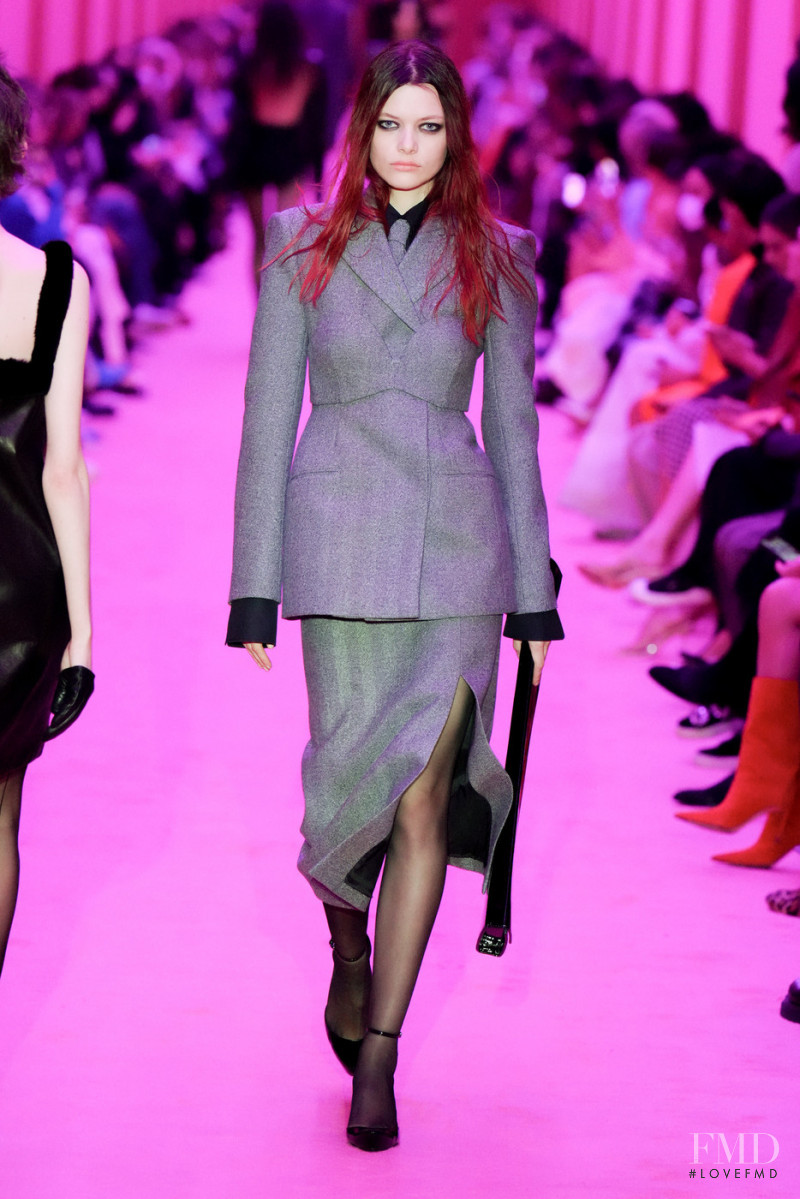 Louise Robert featured in  the Sportmax fashion show for Autumn/Winter 2022