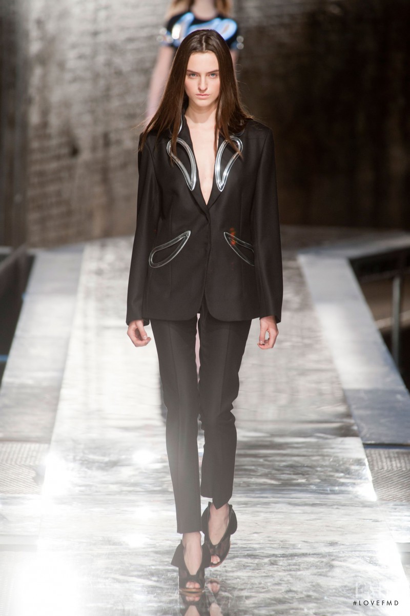 Georgia Taylor featured in  the Christopher Kane fashion show for Spring/Summer 2014