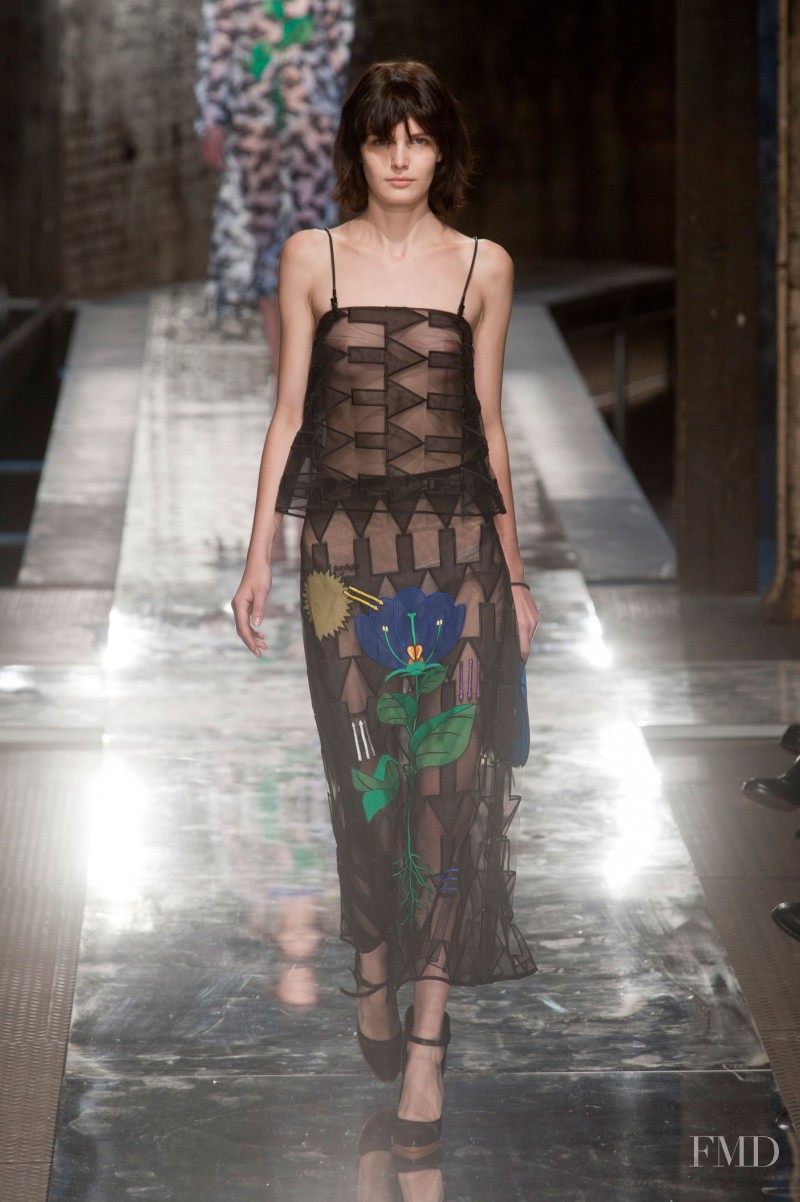Zlata Mangafic featured in  the Christopher Kane fashion show for Spring/Summer 2014