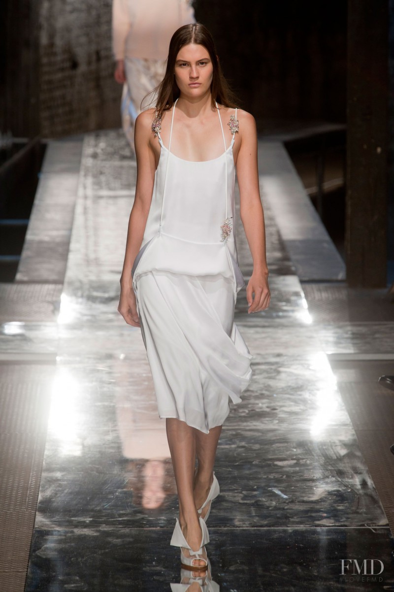 Maria Bradley featured in  the Christopher Kane fashion show for Spring/Summer 2014
