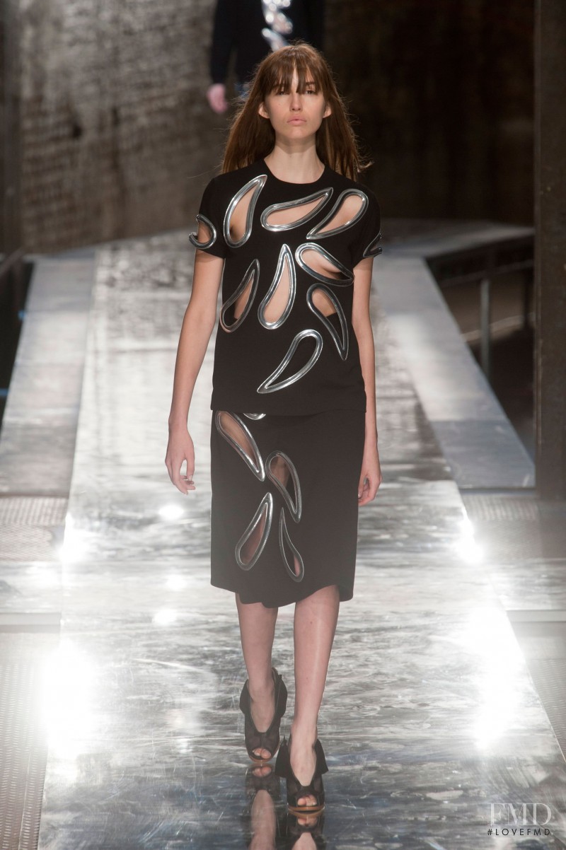 Gabby Dover featured in  the Christopher Kane fashion show for Spring/Summer 2014