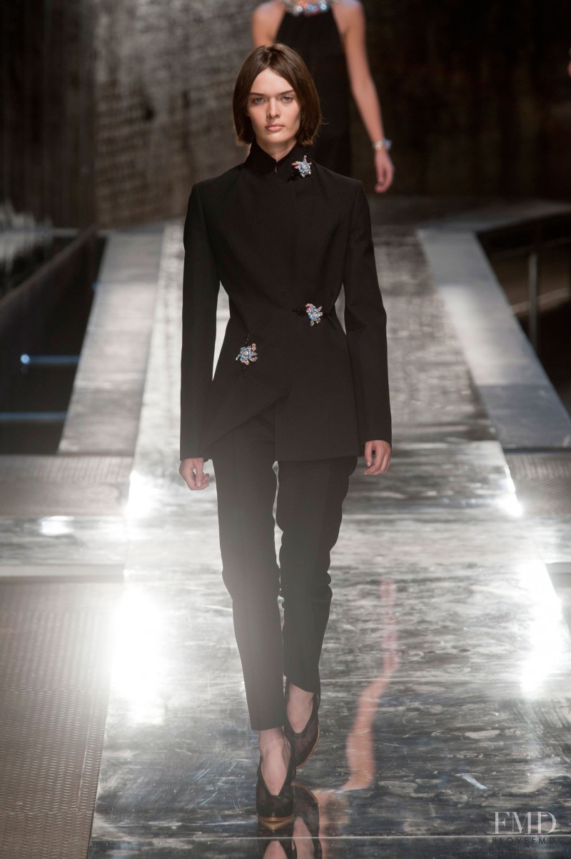 Sam Rollinson featured in  the Christopher Kane fashion show for Spring/Summer 2014