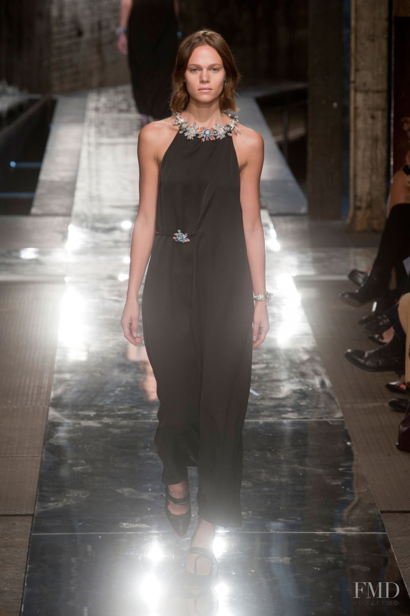 Claire Collins featured in  the Christopher Kane fashion show for Spring/Summer 2014