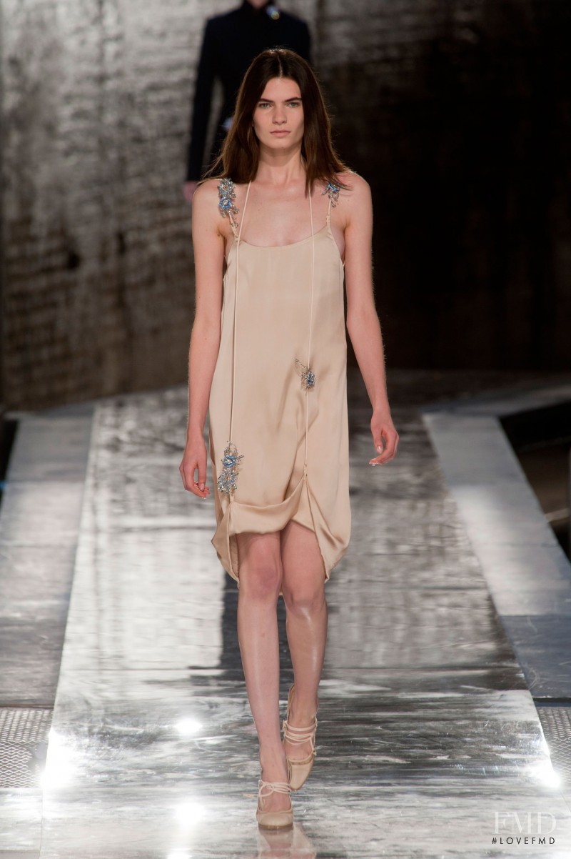 Nouk Torsing featured in  the Christopher Kane fashion show for Spring/Summer 2014