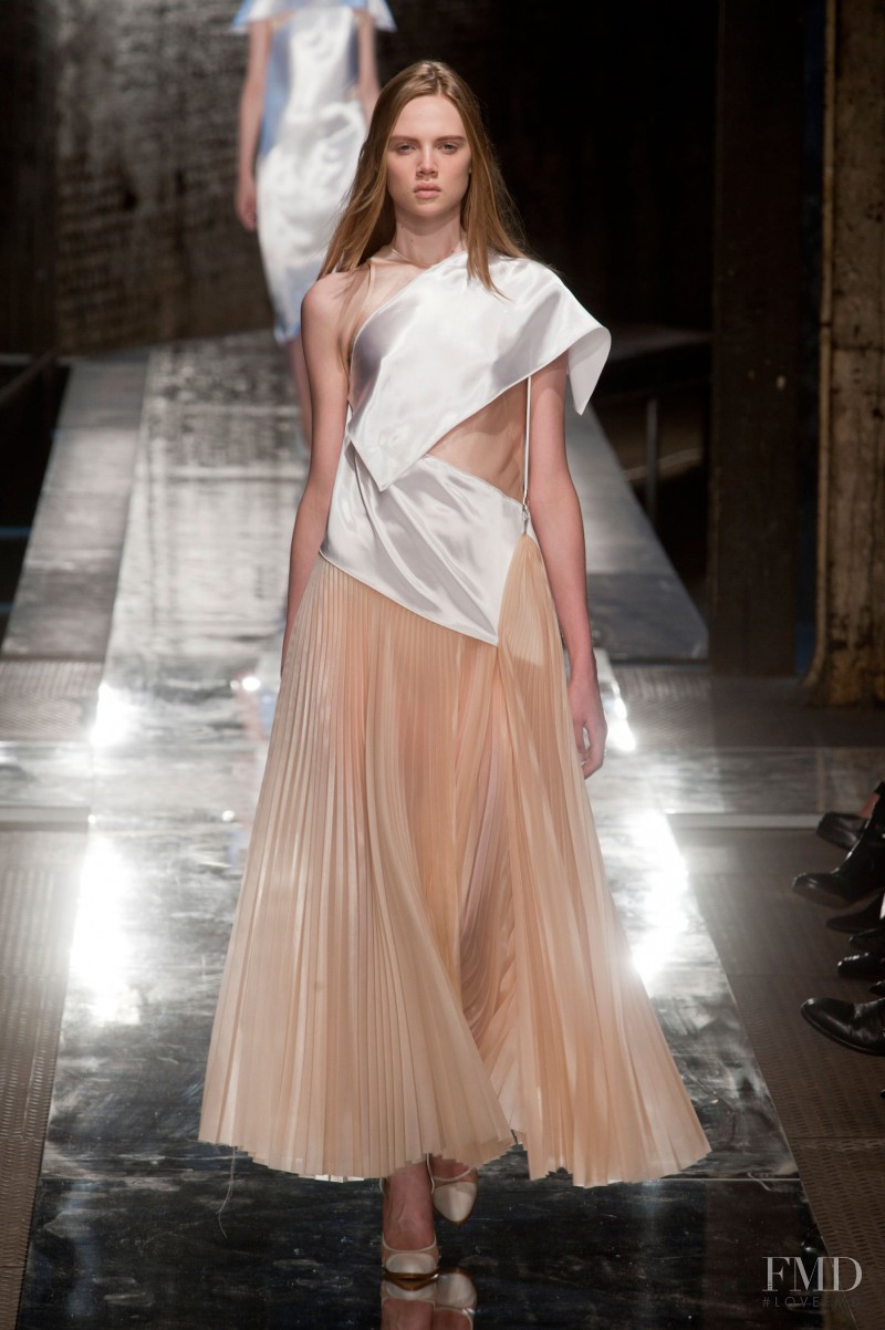 Holly Rose Emery featured in  the Christopher Kane fashion show for Spring/Summer 2014