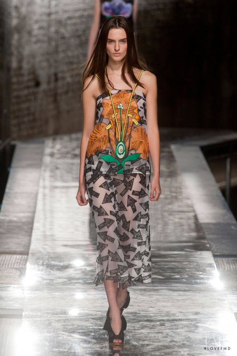 Georgia Taylor featured in  the Christopher Kane fashion show for Spring/Summer 2014