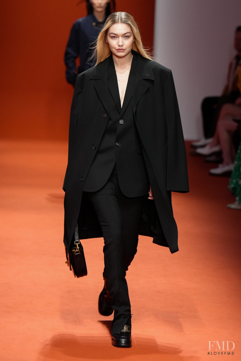 Gigi Hadid featured in  the Tod\'s fashion show for Autumn/Winter 2022