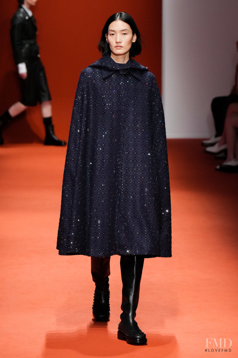 Lina Zhang featured in  the Tod\'s fashion show for Autumn/Winter 2022