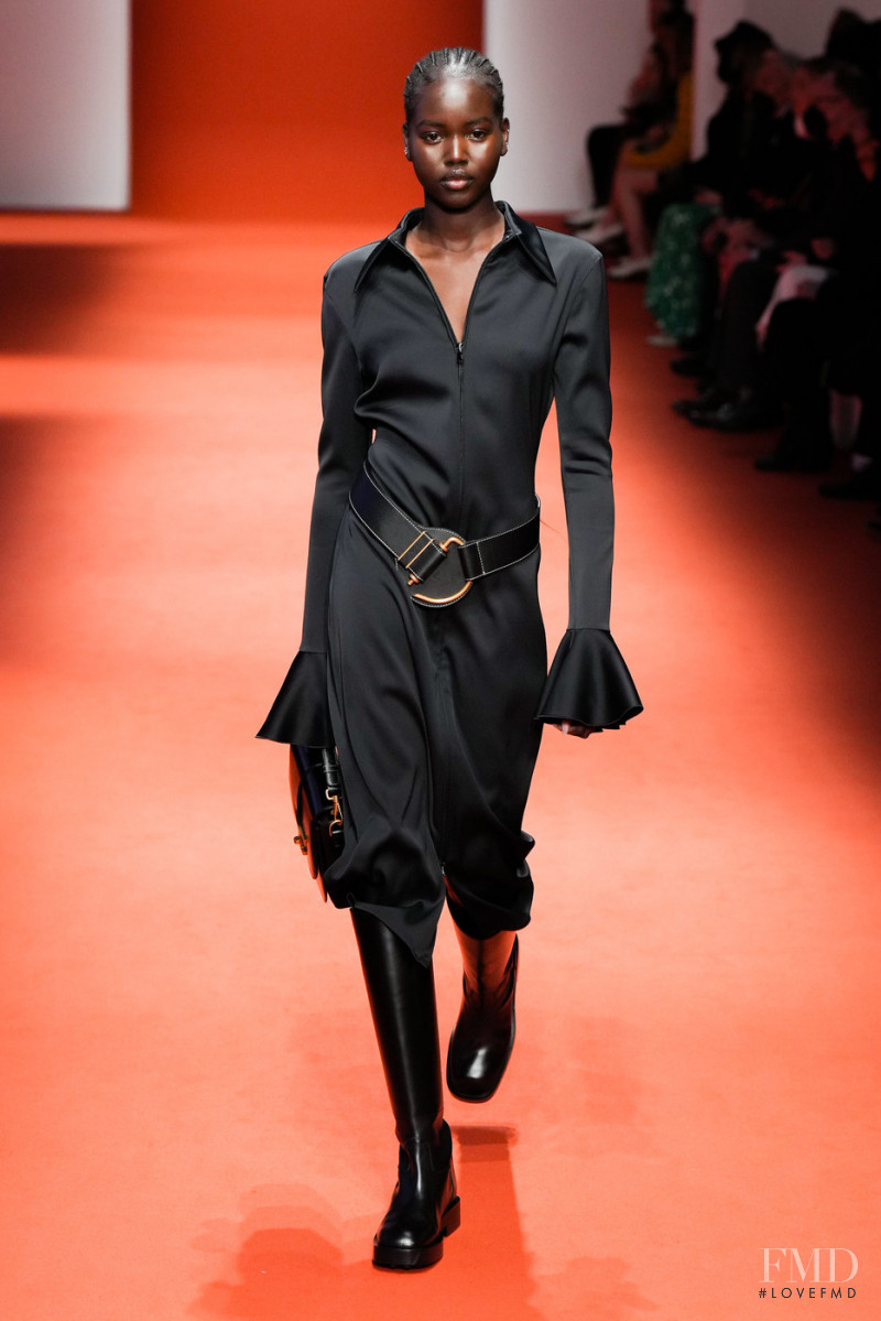 Adut Akech Bior featured in  the Tod\'s fashion show for Autumn/Winter 2022