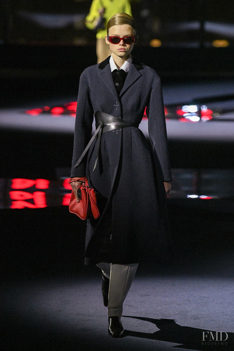 Evie Harris featured in  the Tory Burch fashion show for Autumn/Winter 2022