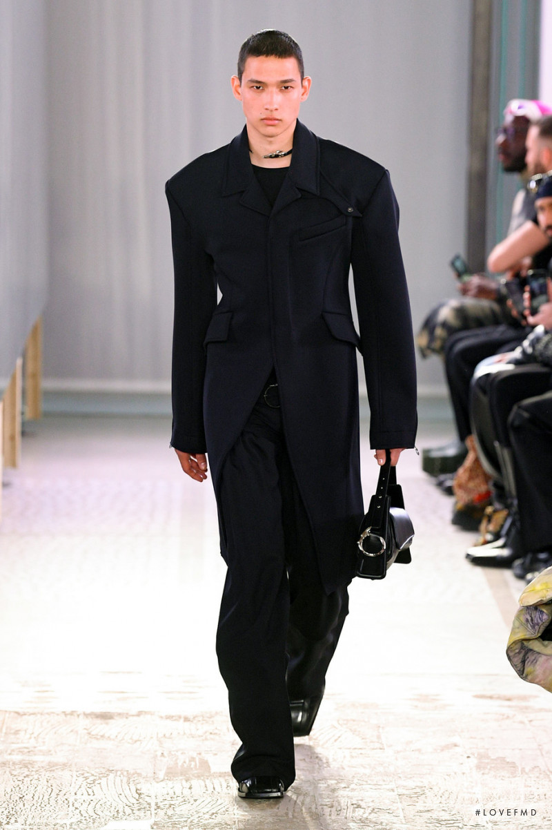 Tommy Vanden Meerssche featured in  the Trussardi fashion show for Autumn/Winter 2022