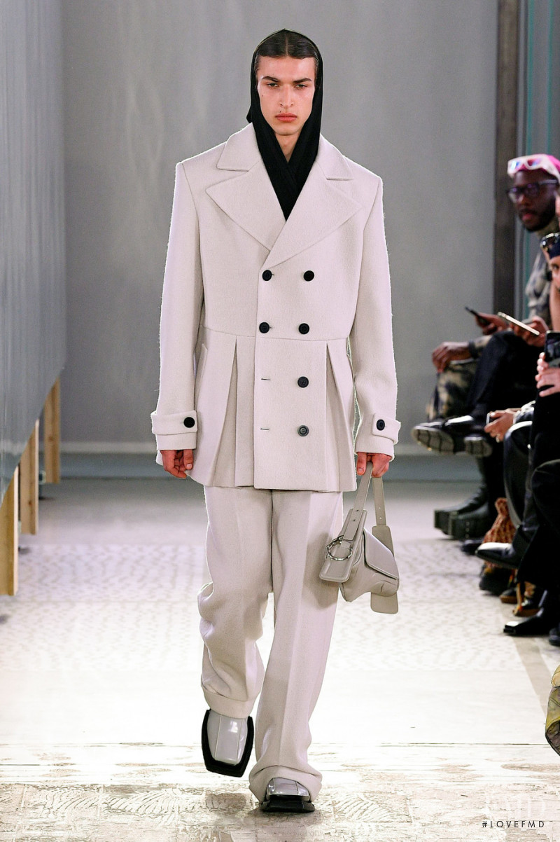 Habib Masovic featured in  the Trussardi fashion show for Autumn/Winter 2022