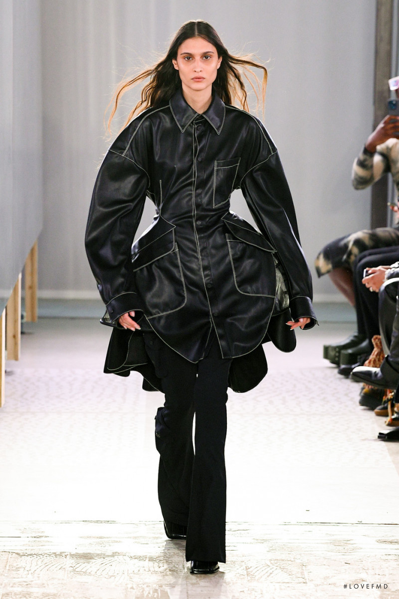 Gaia Renda featured in  the Trussardi fashion show for Autumn/Winter 2022