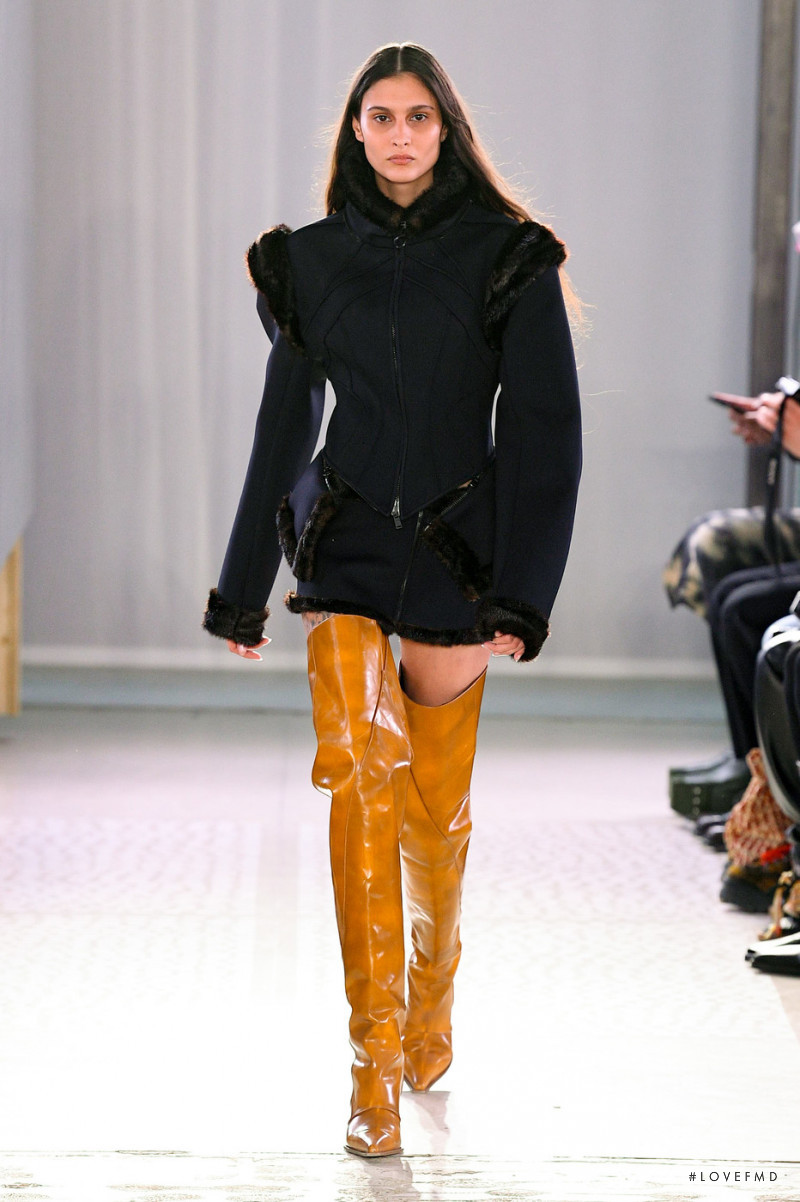 Gaia Renda featured in  the Trussardi fashion show for Autumn/Winter 2022