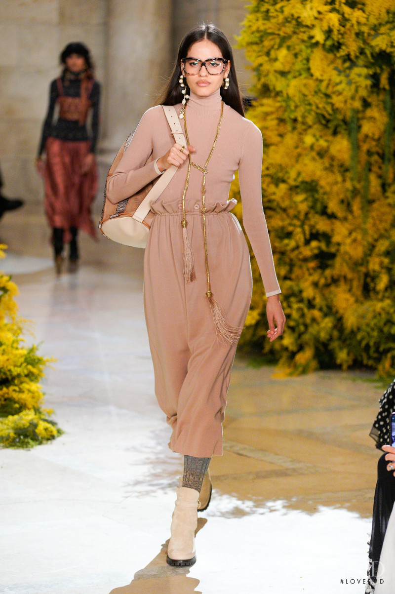 Laura Monsalve featured in  the Ulla Johnson fashion show for Autumn/Winter 2022