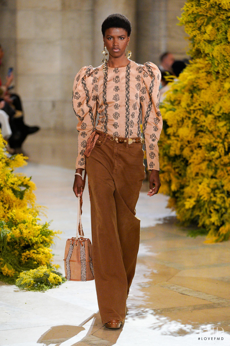 Yorgelis Marte featured in  the Ulla Johnson fashion show for Autumn/Winter 2022
