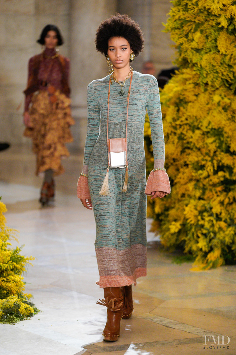 Manuela Sanchez featured in  the Ulla Johnson fashion show for Autumn/Winter 2022