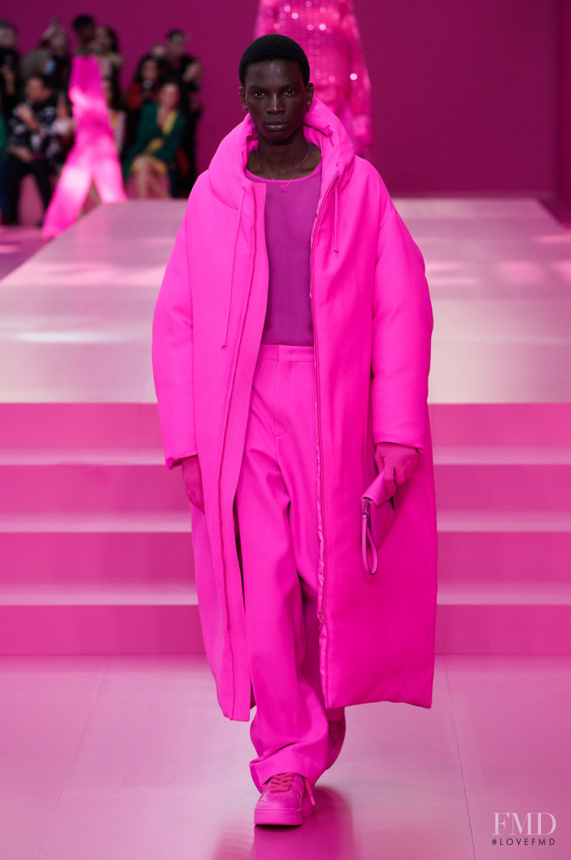 Dara Gueye featured in  the Valentino fashion show for Autumn/Winter 2022