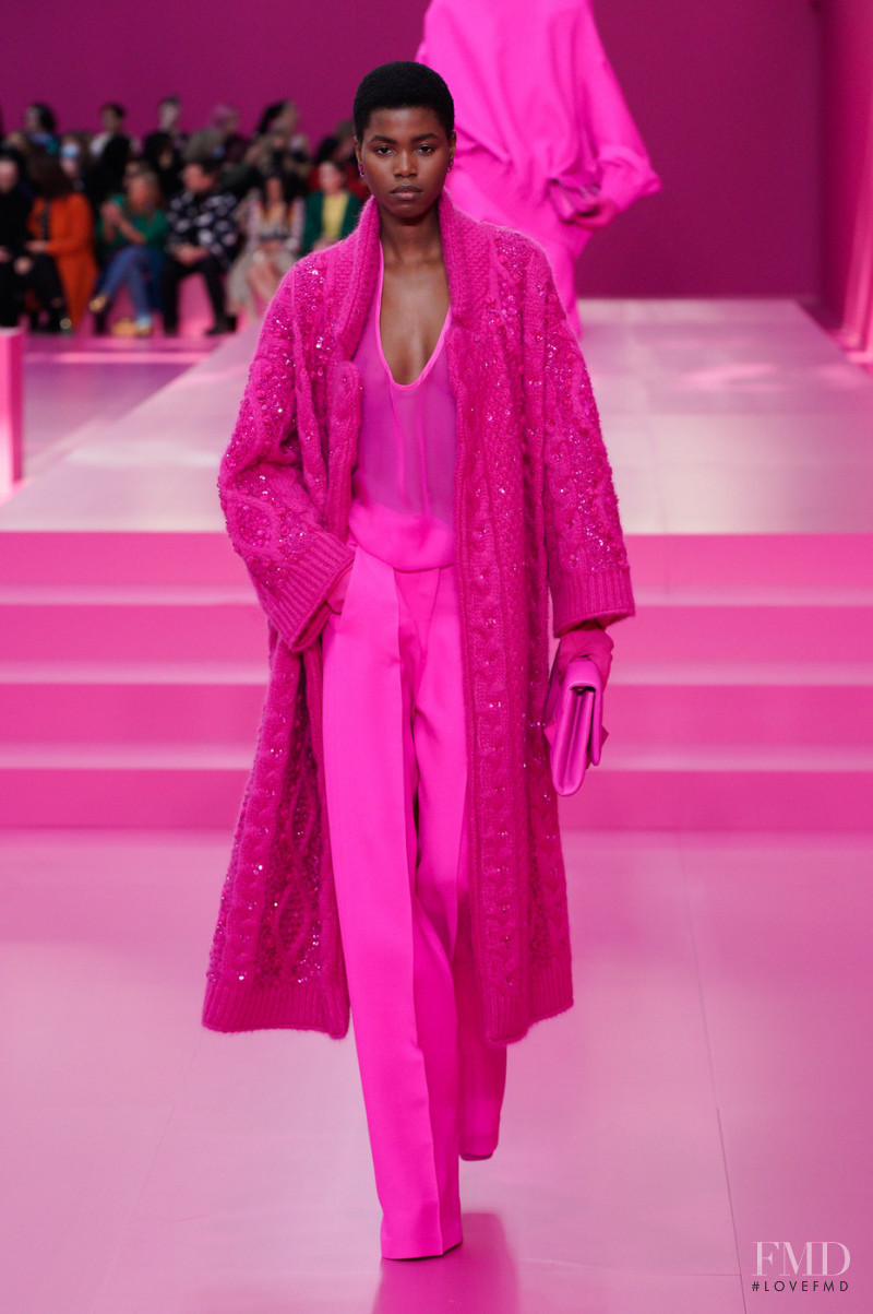 Victoria Fawole featured in  the Valentino fashion show for Autumn/Winter 2022