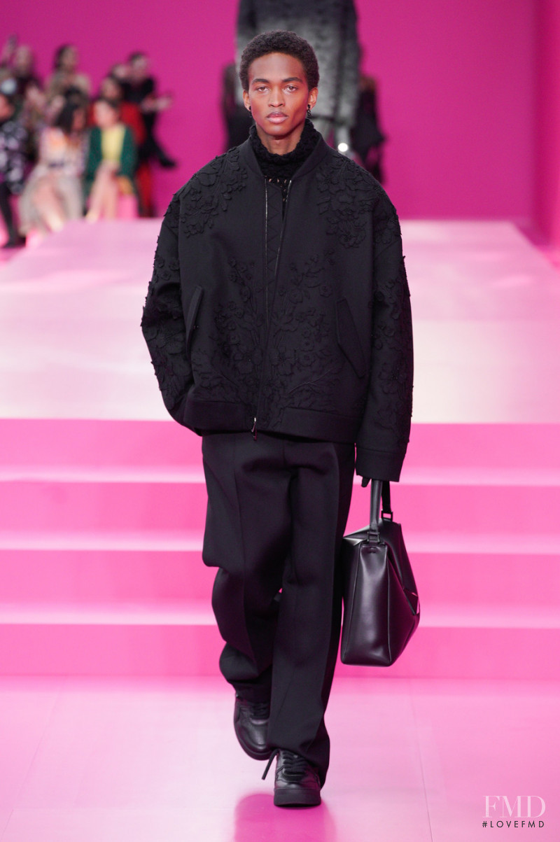 Stan Taylor featured in  the Valentino fashion show for Autumn/Winter 2022