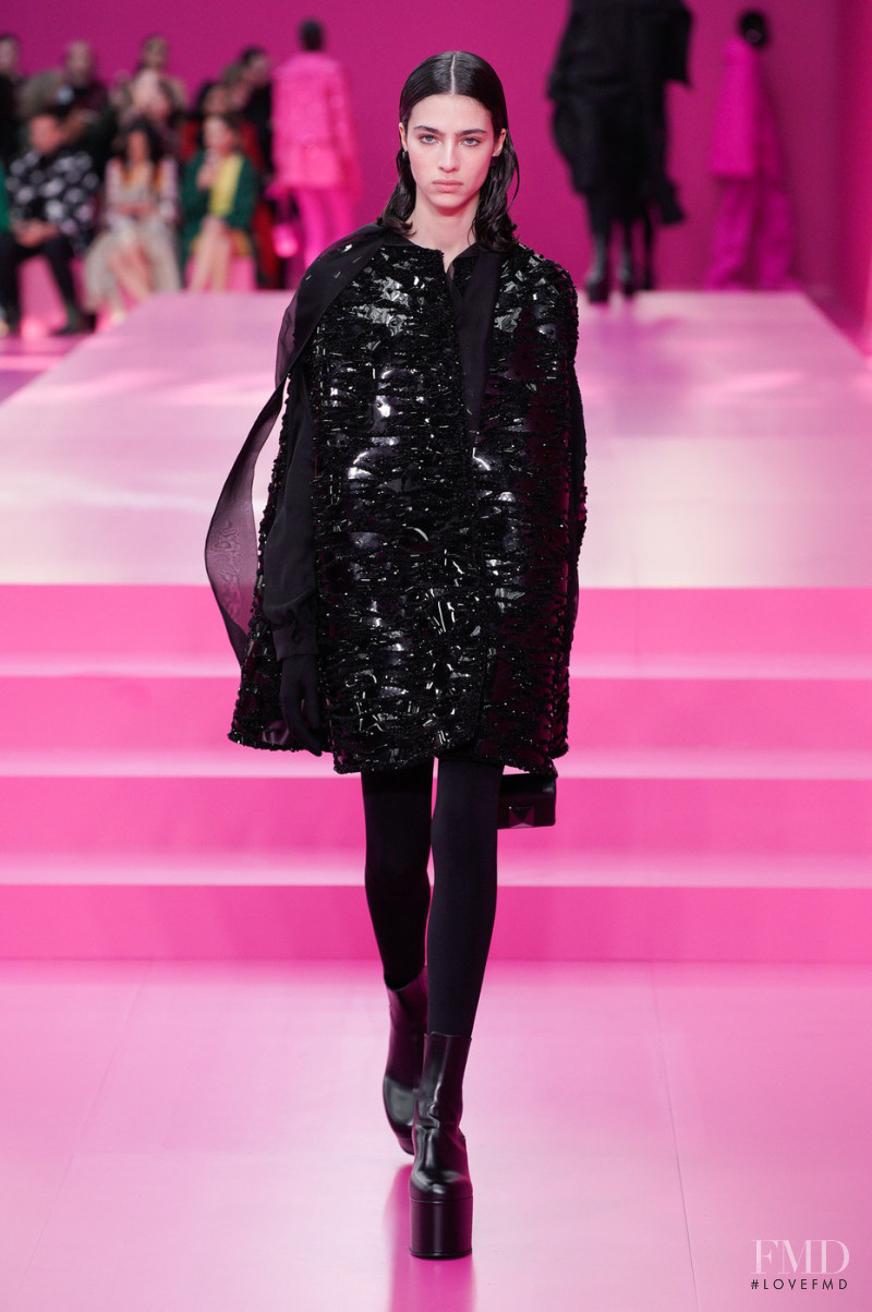 Loli Bahia featured in  the Valentino fashion show for Autumn/Winter 2022