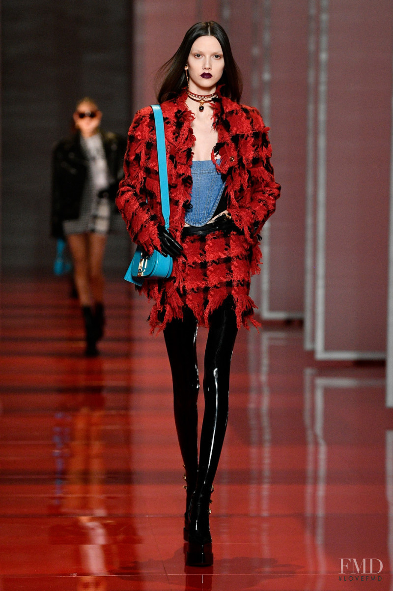 Alma Corbic featured in  the Versace fashion show for Autumn/Winter 2022