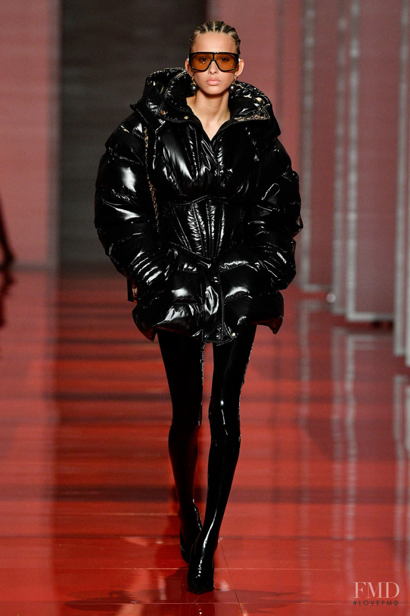 Dyanira Hurbuscher featured in  the Versace fashion show for Autumn/Winter 2022